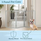 3-Panel Foldable Gate