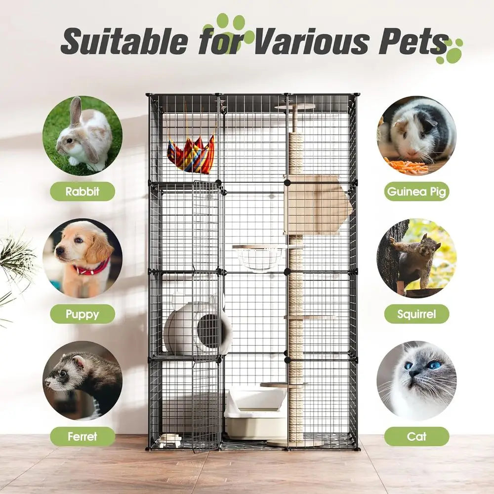 4 Tier Large Cat Enclosure