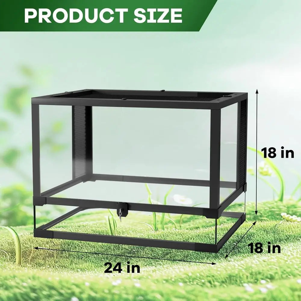 Tempered Glass Reptile Enclosure