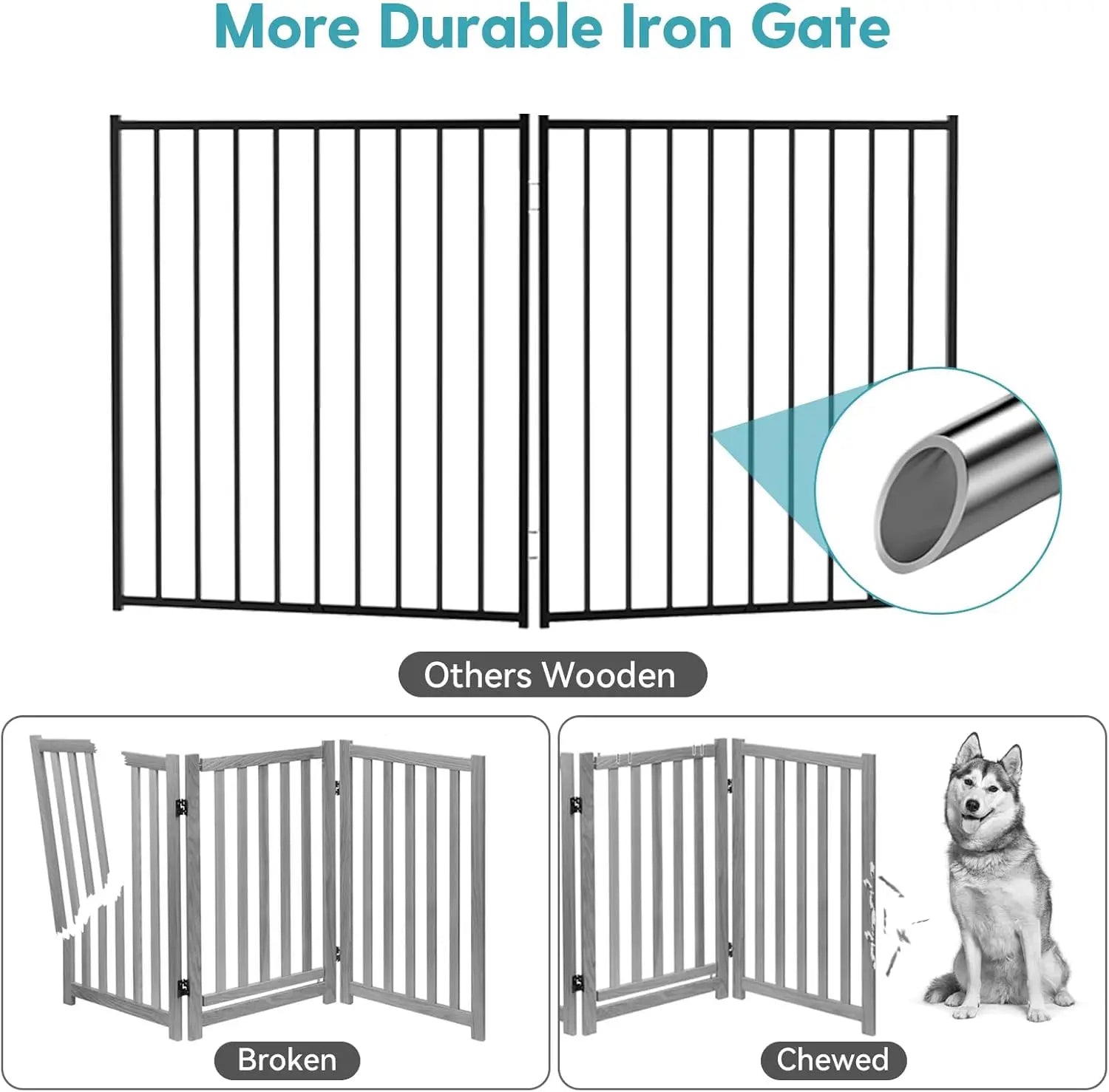 30'' Tall Foldable Dog Gate