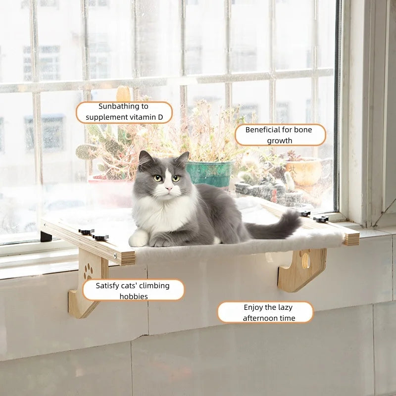 Cat window sill, cat window hammock