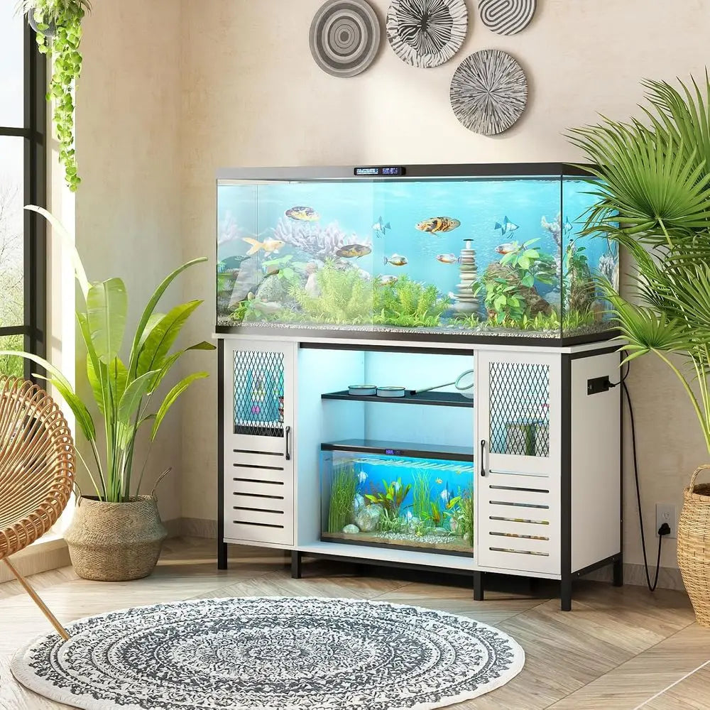 Fish Tank Stand/Outlet 1250lbs capacity