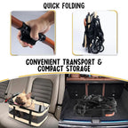 Pet Stroller/Detachable Carrier