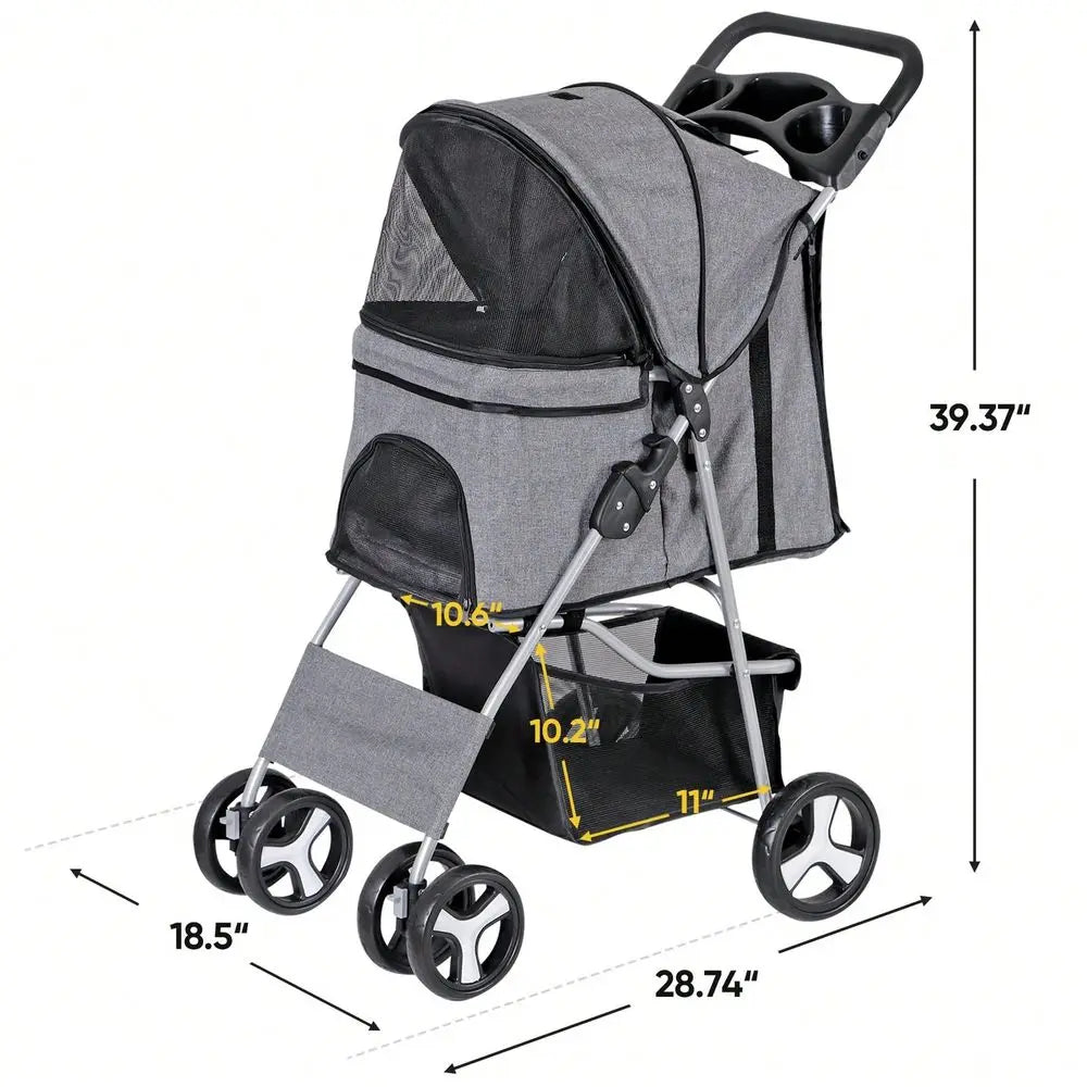 Pet Stroller Travel Carrier