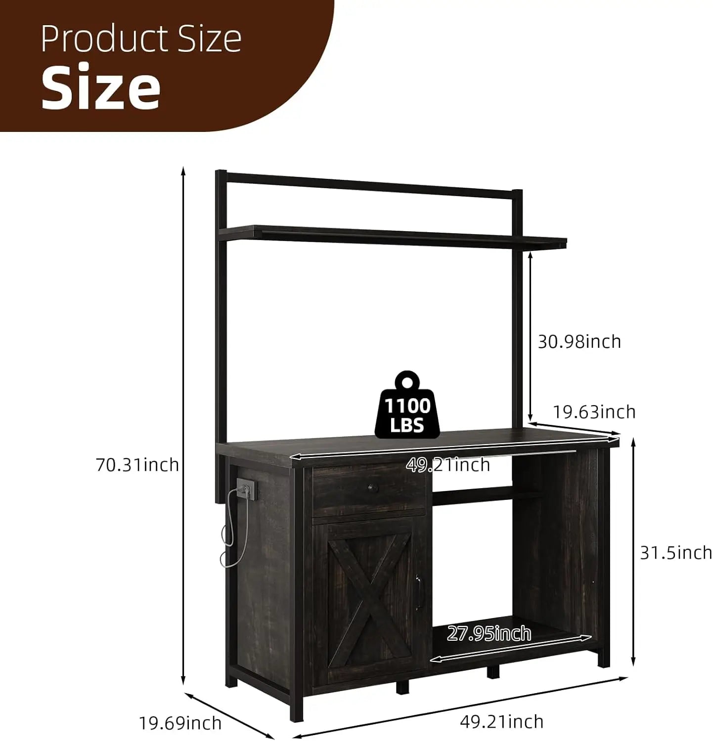 Oak Heavy Duty Aquarium Stand