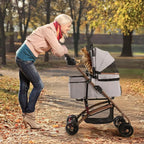 Foldable Pet Stroller for Medium Pets