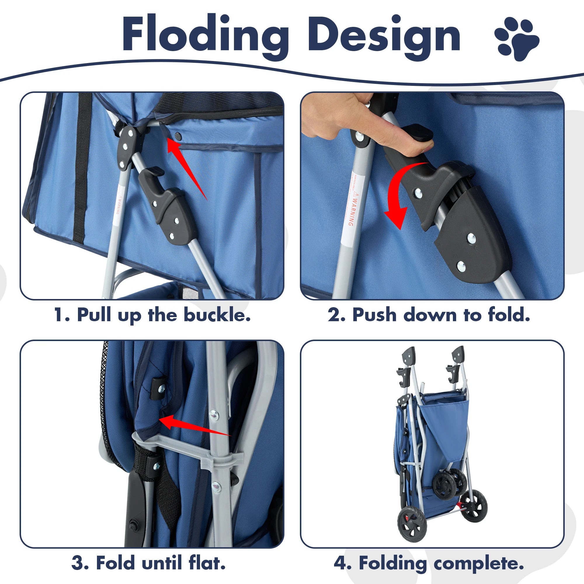Foldable Stroller for S Dogs/Cats