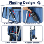 Wheels Foldable Pet Stroller for Small Pets