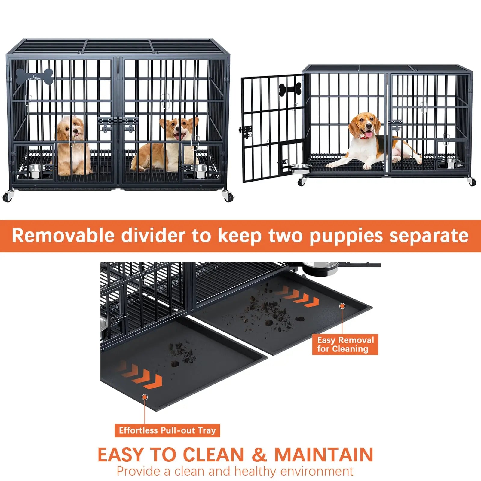 42" Heavy Duty Dog Crate