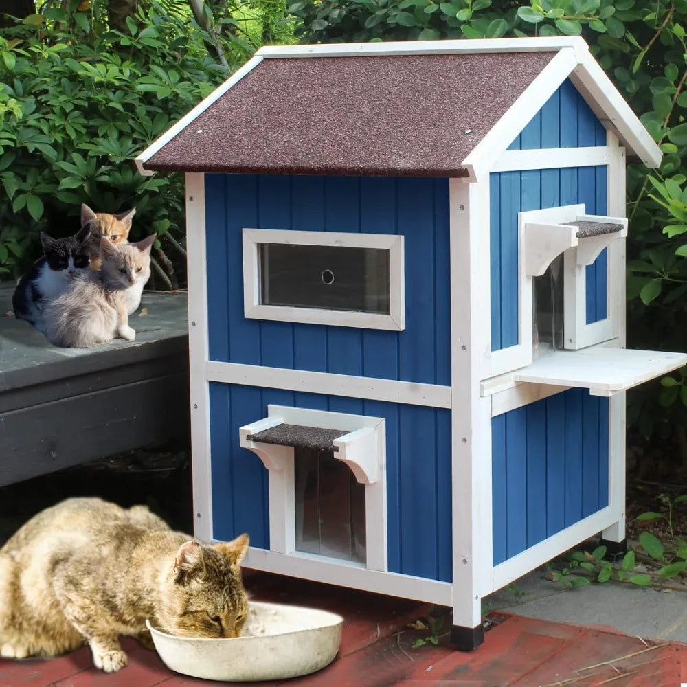 Cat house, large for feral cats