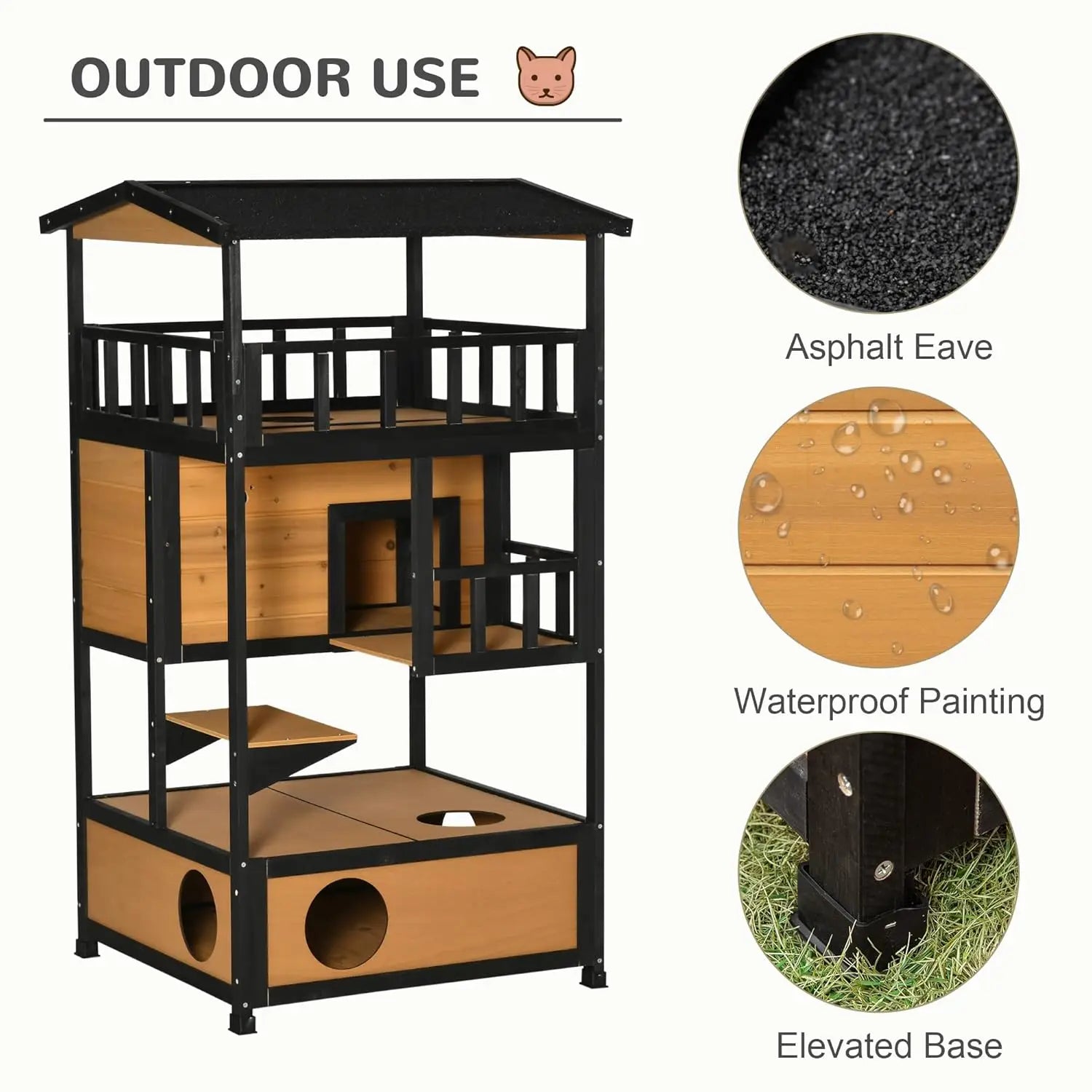 Wooden Cat Shelter