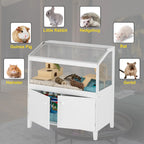 Hamster Cage with Storage Cabinet