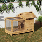 Outdoor Wooden Rabbit Hutch