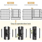 Heavy-Duty Folding Dog Playpen, 32"