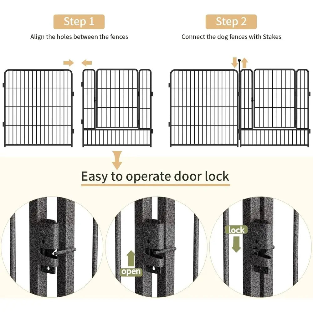 Heavy-Duty Folding Dog Playpen, 32"