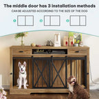 63" Double Dog Crate