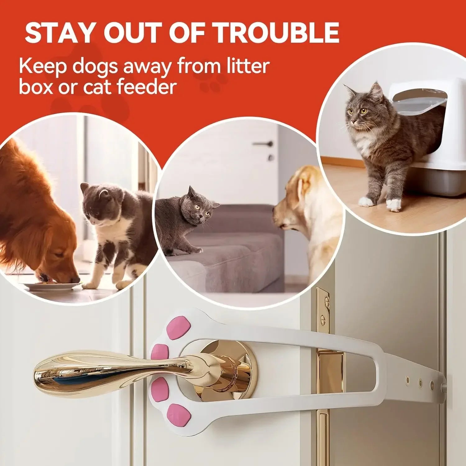 Cat/Dog Door Holder Latch