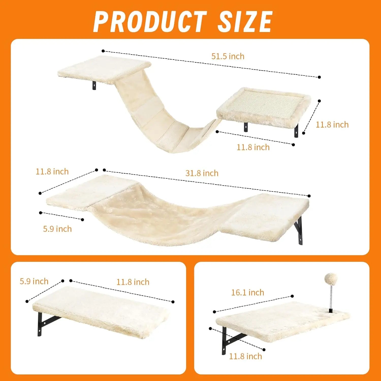 Wall-Mounted Cat Scratcher