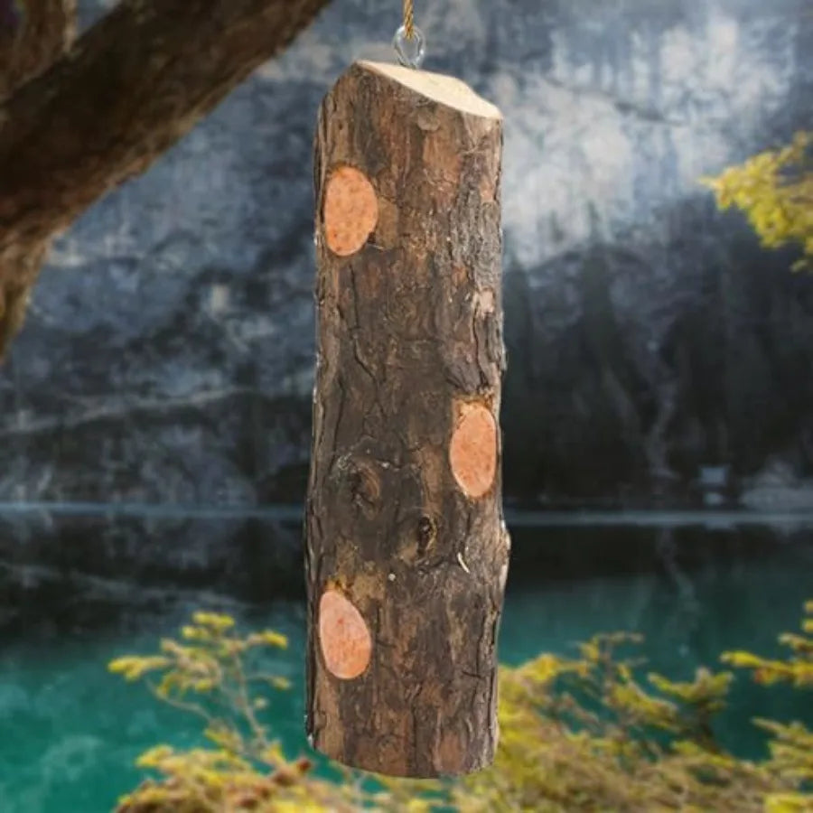 Cedar Suet Log Feeder