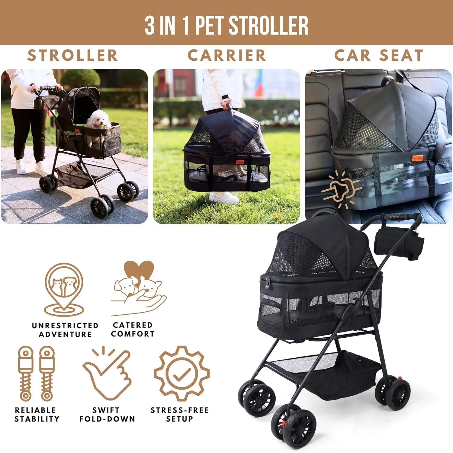 Stroller for Small Dogs/Cats