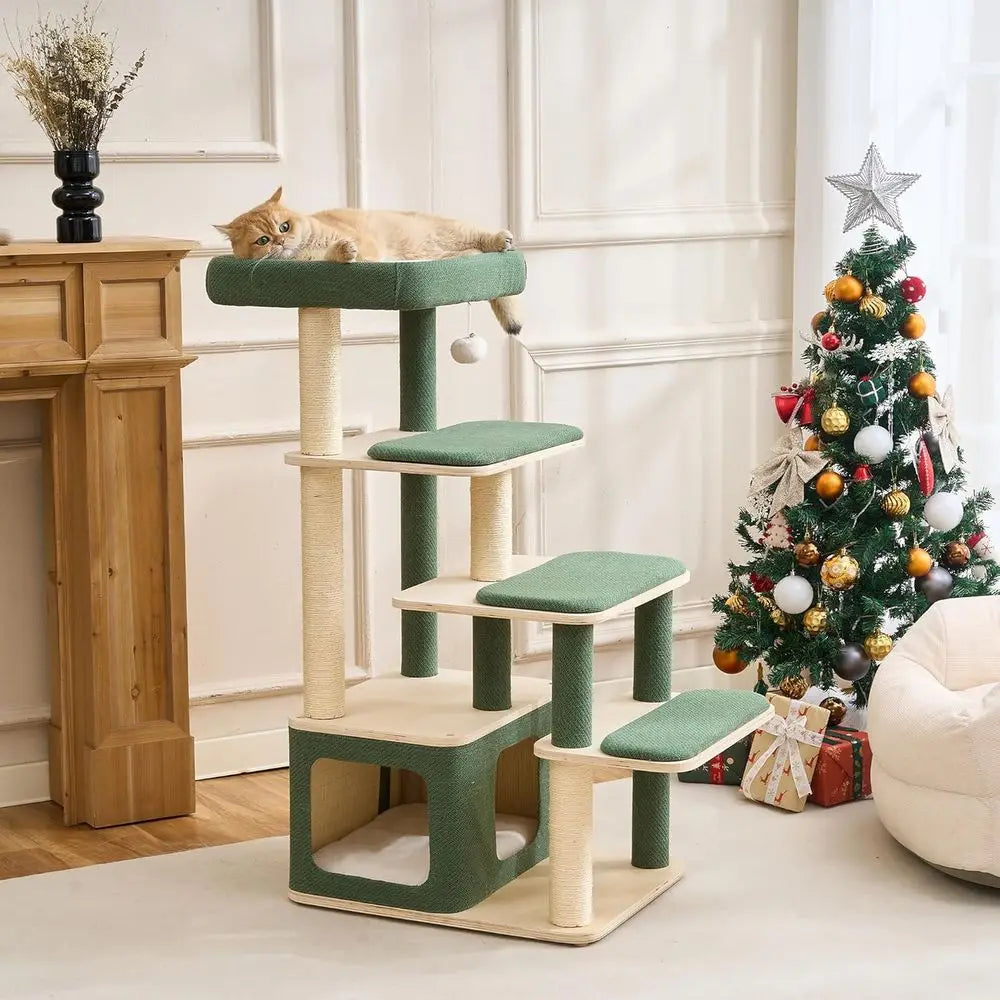 Wood Cat Tree Tower