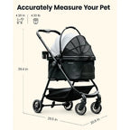 Stroller for Small Pets One-Click Foldable