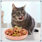 Pack of 4 whisker-friendly cat bowls