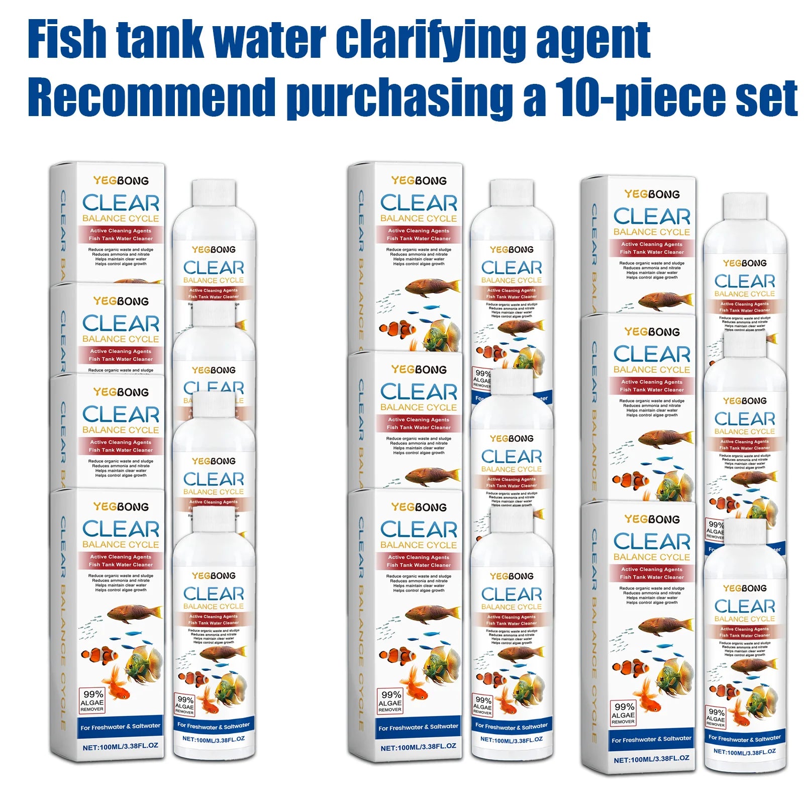 100ml Fish Tank Water Clarifier Safe