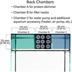 Curved Corner Saltwater Aquarium Rimless