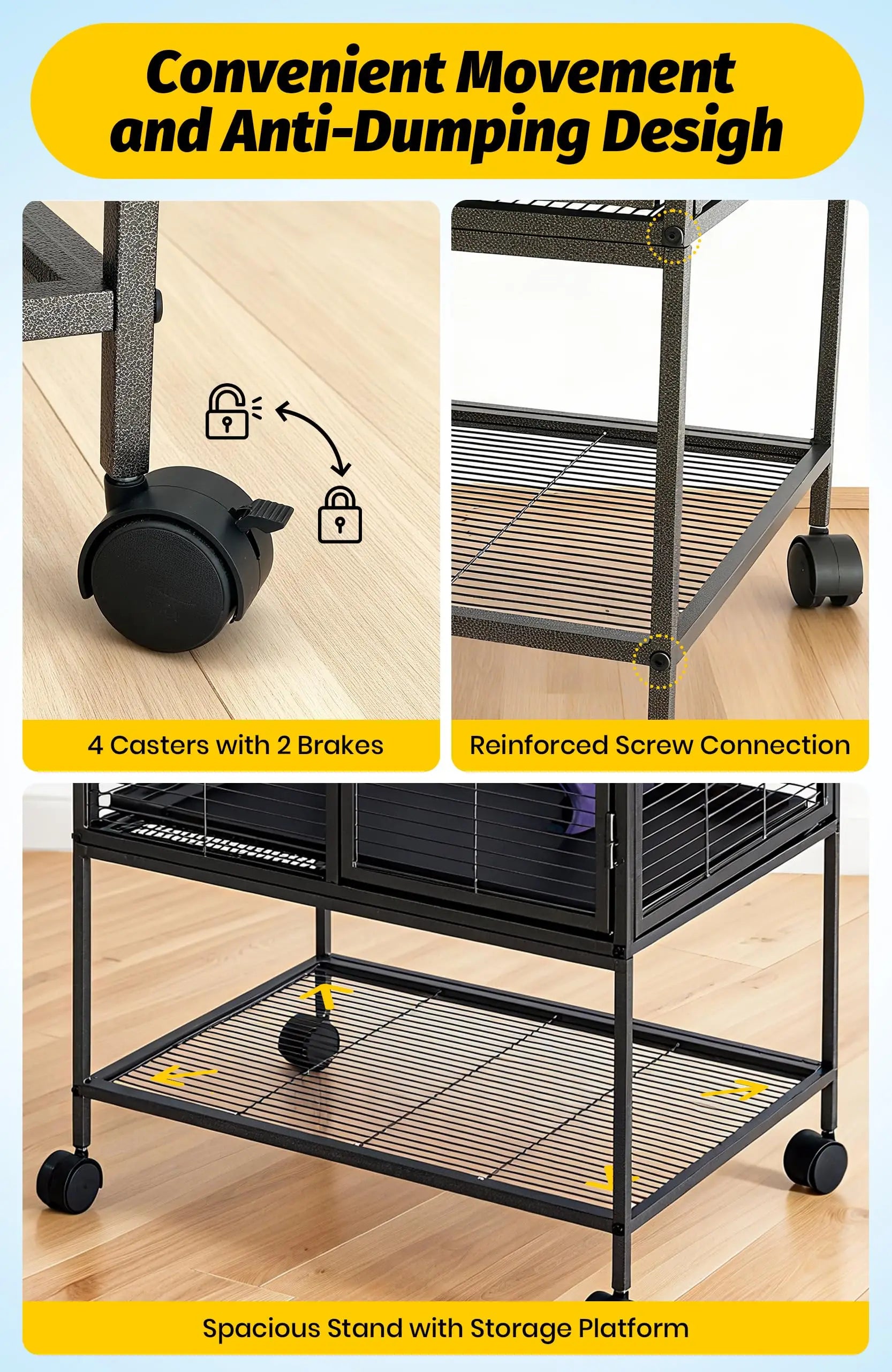 Heavy-Duty Small Animal Cage