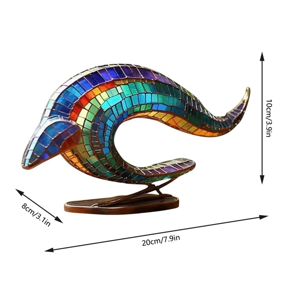 Colored Glass Birds