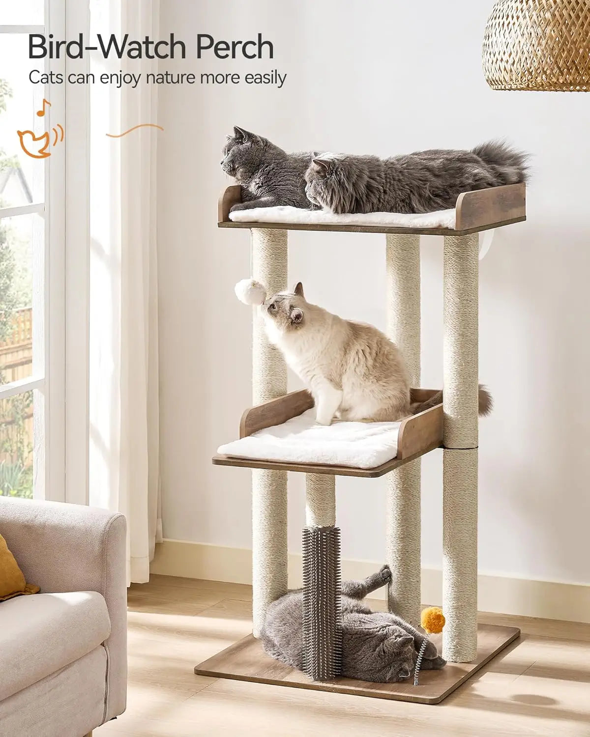 Modern Cat Tree for Large Indoor Cats
