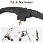 Foldable Pet Stroller for Medium Pets