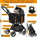 Pet Stroller 4 in 1