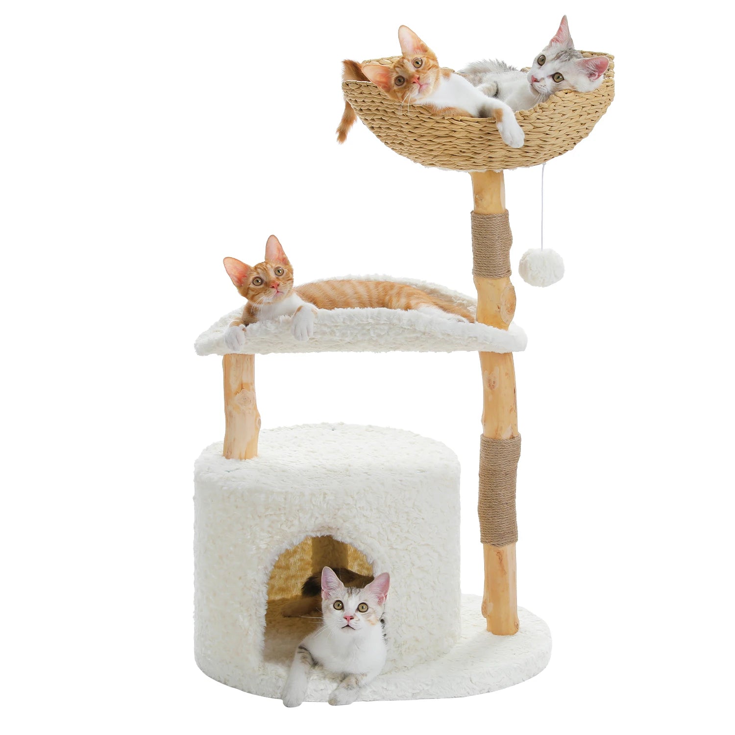 Solid Wood Cat Tree