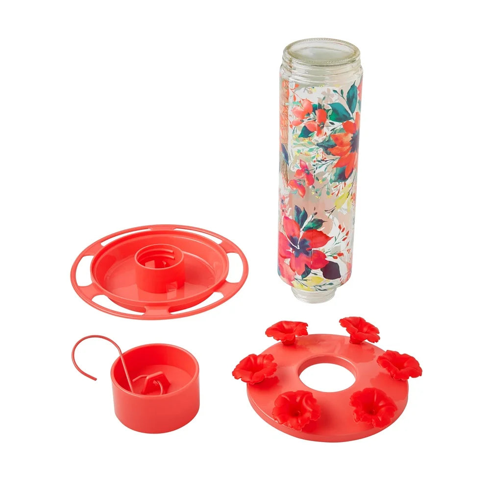 Glass Hummingbird Feeder