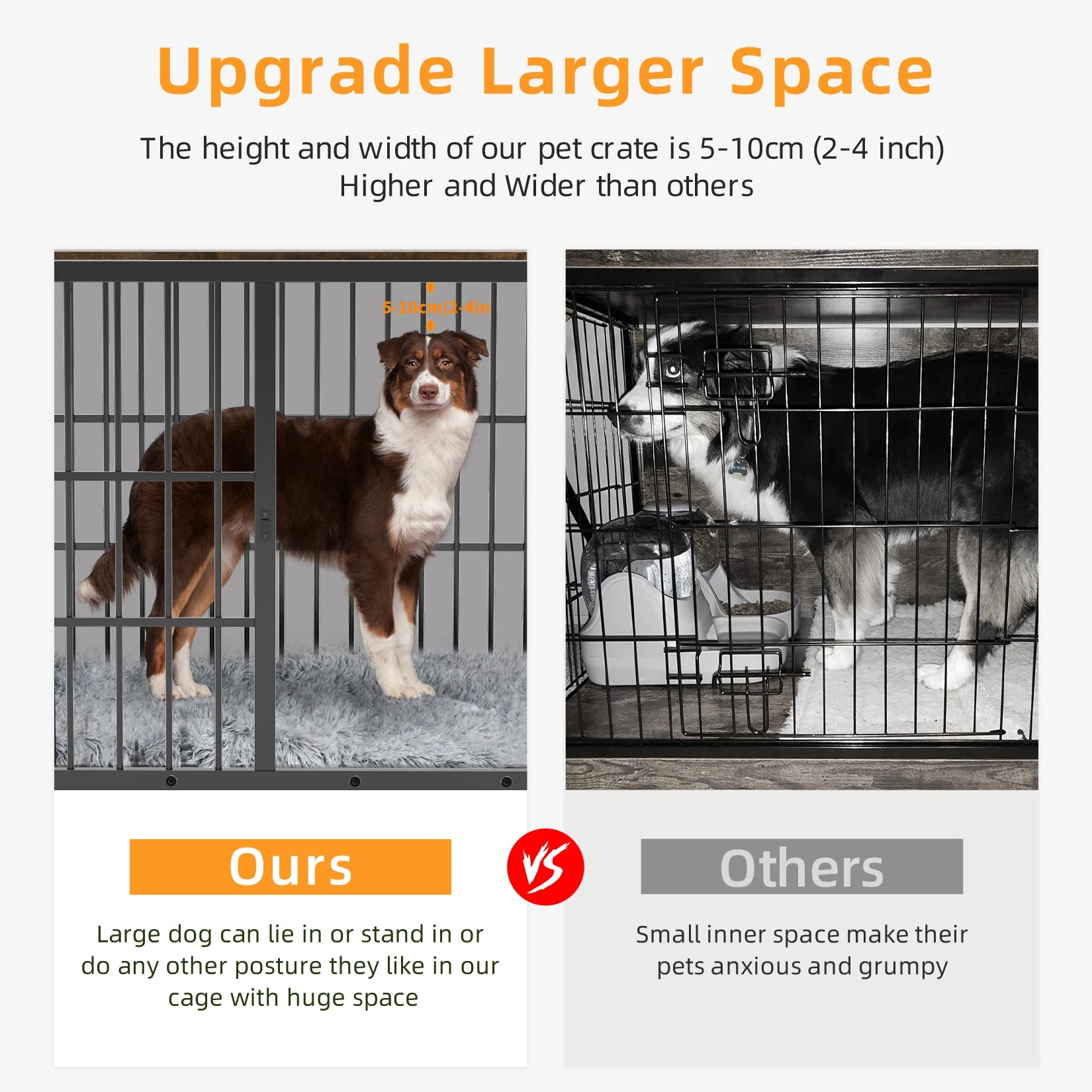 Dog Crate Metal/Wood