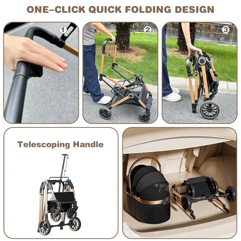 Stroller for Small Medium Dogs/Cats