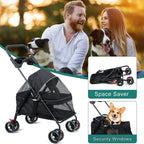 Dog Cat Stroller Outdoor Travel