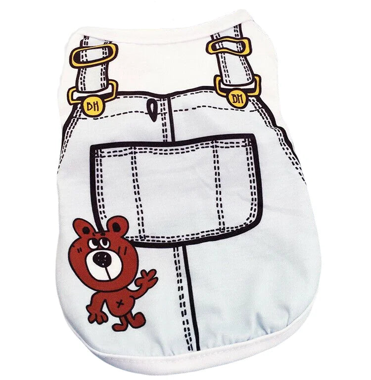 Cartoon Print Cotton Apparel