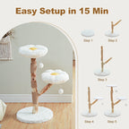Solid Wood Cat Tree