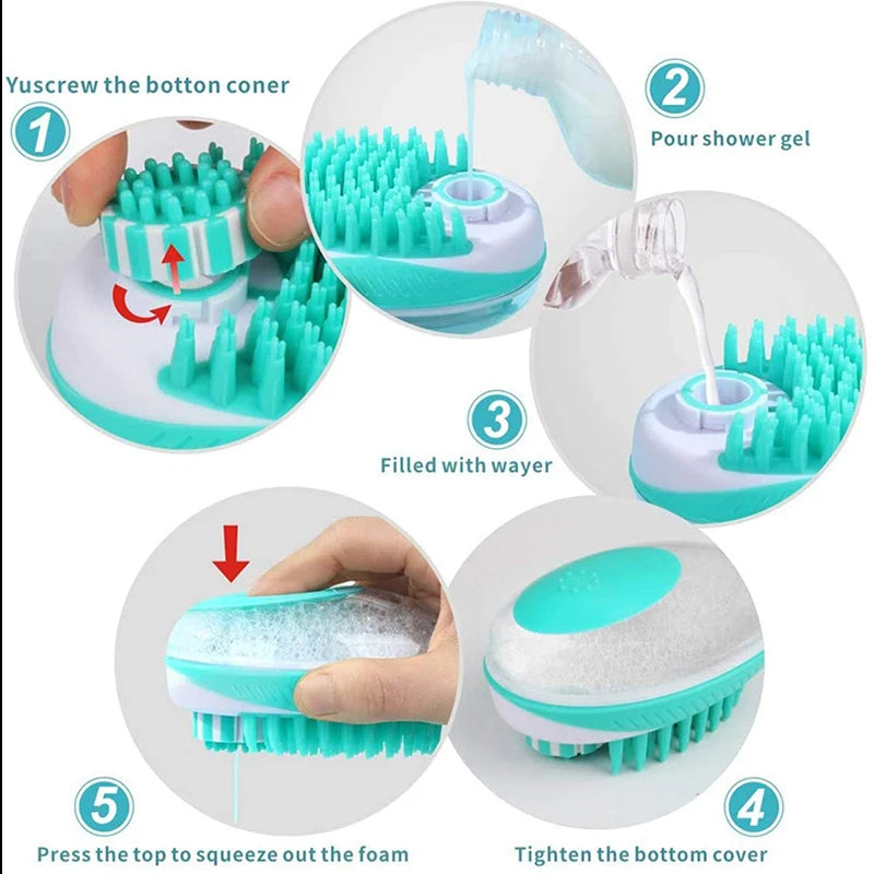 Dog/Cat Bath Brush Pet Massage