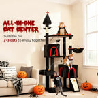 78' Gothic Cat Tree/Coffin Bed