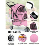 Stroller, 3 Wheels Pet Jogger