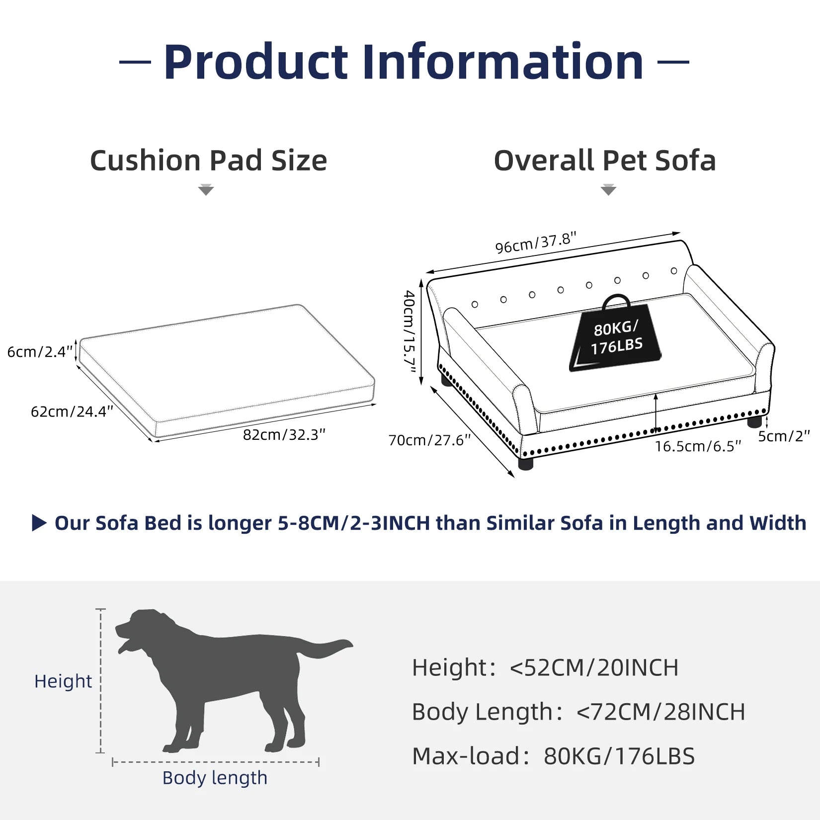 Heavy Duty Pet Sofa Large