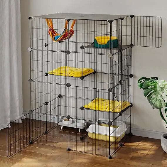 4-Tier 47.2 In L Cat Cages