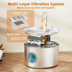 Stainless Steel Cat Water Fountain