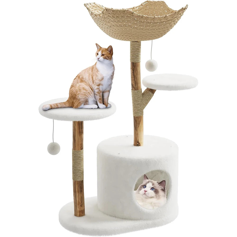 Real Wood Modern Cat Tree
