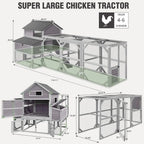 Chicken Coop with 6 Nesting Boxes