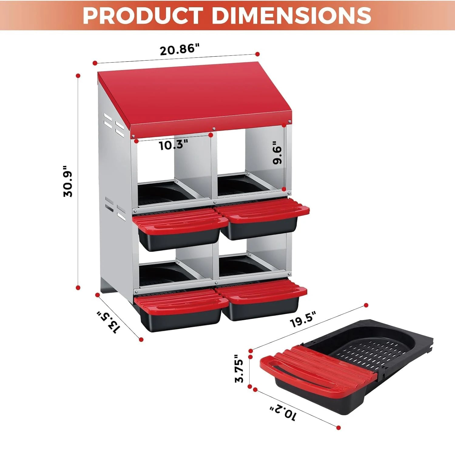 Chicken Nesting Box Automatic Roll-Out Egg